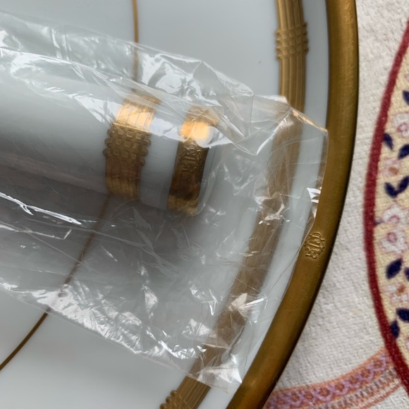 NEW Vintage Gold Christian Dior Cake Plate + Knife - Picture 5 of 6